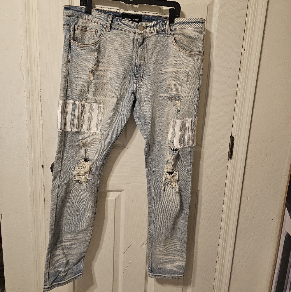 HOMME + FEMME JEANS Sz38